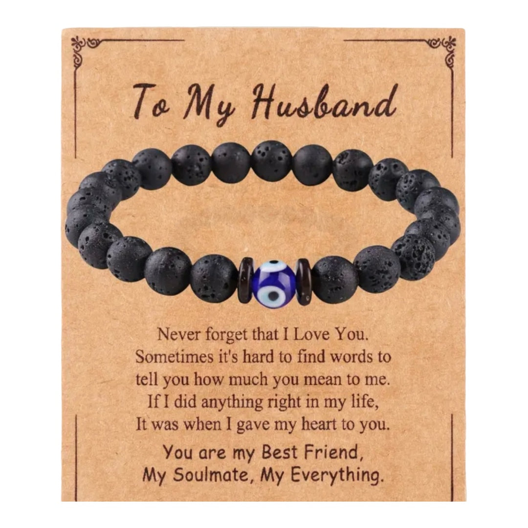 HUSBAND EVIL EYE BRACELET