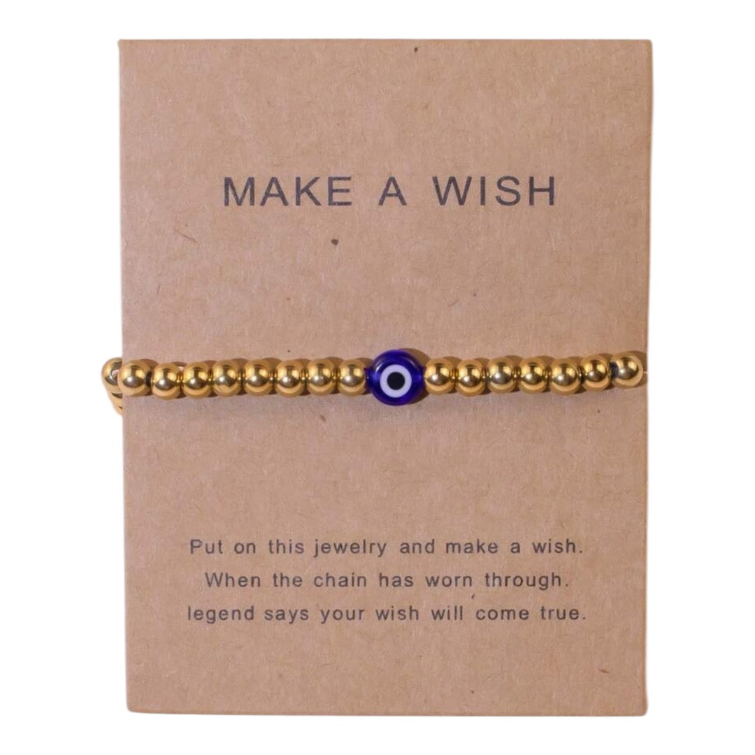 EVIL EYE MAKE A WISH BRACELET