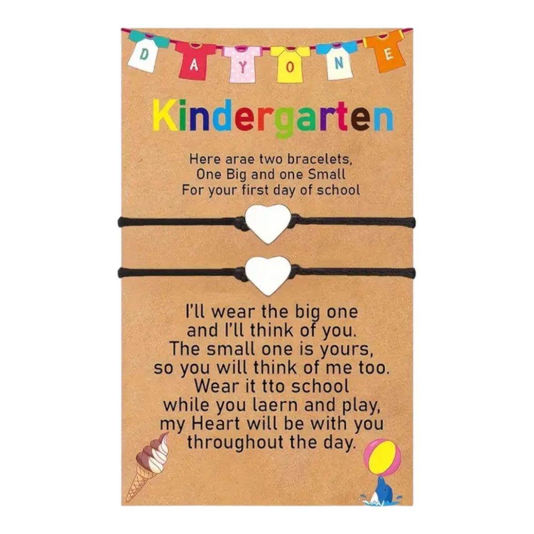 FIRST DAY OF KINDERGARTEN BRACELET SET