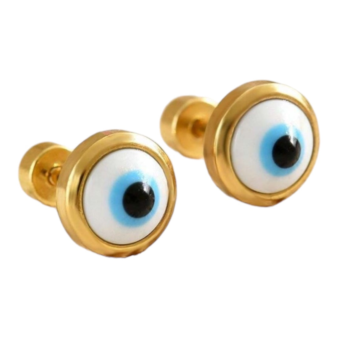 EVIL EYE STUD EARRINGS
