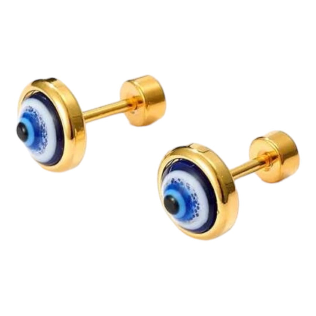 EVIL EYE STUD EARRINGS