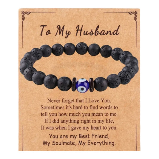 HUSBAND EVIL EYE BRACELET